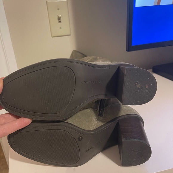 Green Suede Leather Lucky Brand Tall Boots Size 7 - Picture 8 of 12